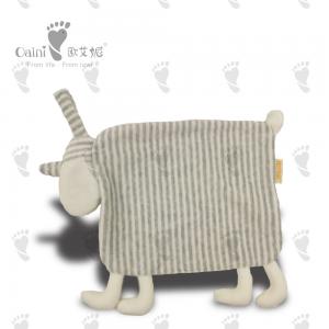 China Customised Huggable Baby Comforter Toy Stripe Sheep Sleep Comforter Toy on sale