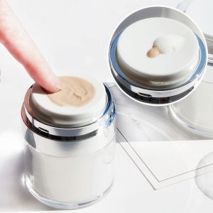 China 100g Empty Lotion Pump Bottles Refillable 50ml Airless Pump Bottle on sale