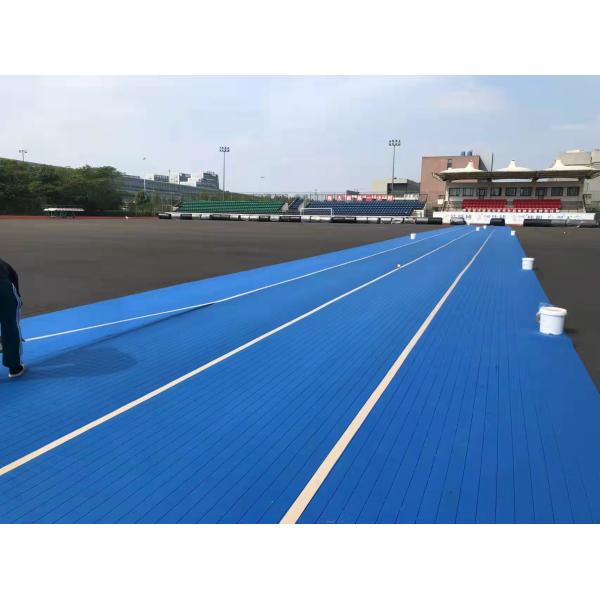 Outdoor Artificial Grass Shock Absorber , Rubber Foaming Fake Grass Shock Pad