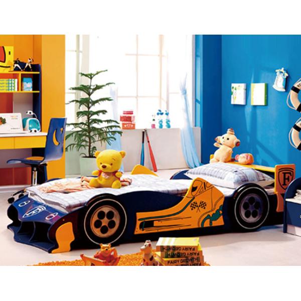 MDF Twin Size Children Bedroom Sets Car Bed With Storage ODM OEM