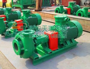China Petroleum drilling fluid centrifugal sand pump with 30m3/h to 320m3/h, supply pump to desander, desilter, and centrifuge on sale