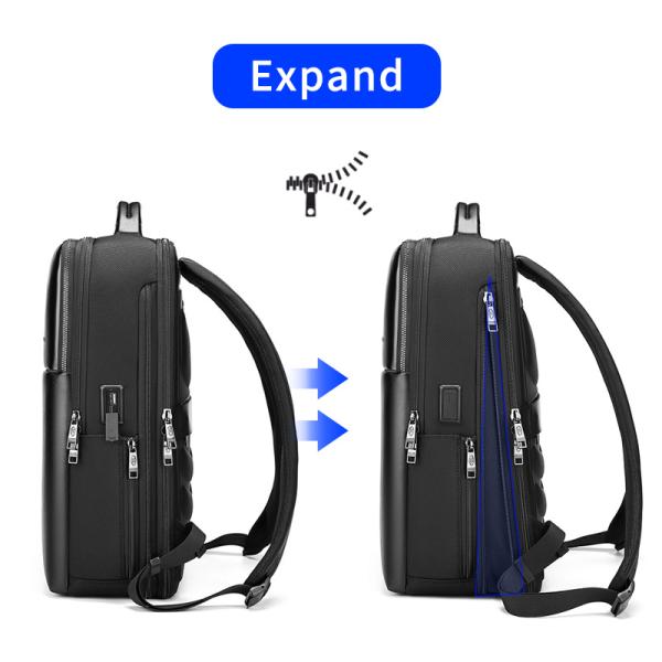 Customizable 20-39Litre Waterproof Business Backpack Zipper Closure Type