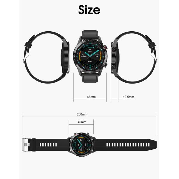 L13 Ble Call 1.3 Inch Touch Screen IP68 Waterproof Smart Watch