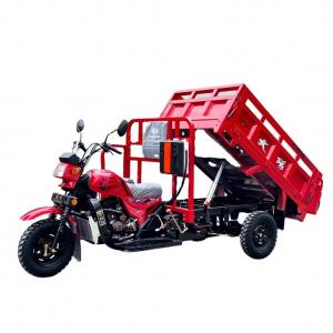 China Maximum Speed 50-70Km/h High Cargo Side Adult Recumbent Tricycle 200cc Tipper Motorized on sale