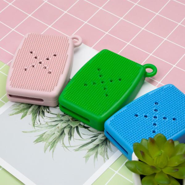 Customized Soft Silicone Shower Brush Exfoliating Body Scrubber With Soap Dispenser