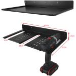 Power Tool Organizer Wall Mount with 5 Drill Hanging Slots and 2 Shelf Cordless