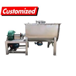 China 2024 OEM Dry Powder Horizontal Ribbon Blender Mixer wholesale