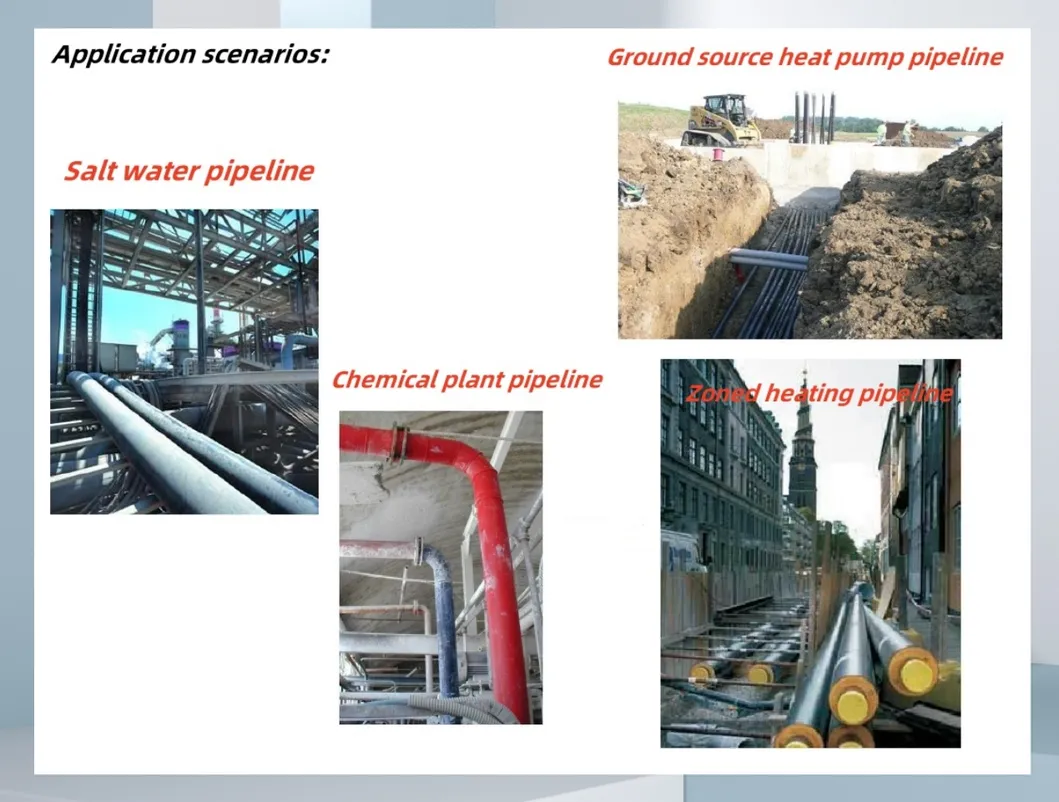 Cold Storage Coal Mines Petroleum Chemical Flexible Pert / PE / PPR Pre-Insulated Pipe Production Line