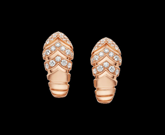 Piaget full diamonds of rose pearl earrings 18kt gold with white gold or yellow gold or pink gold