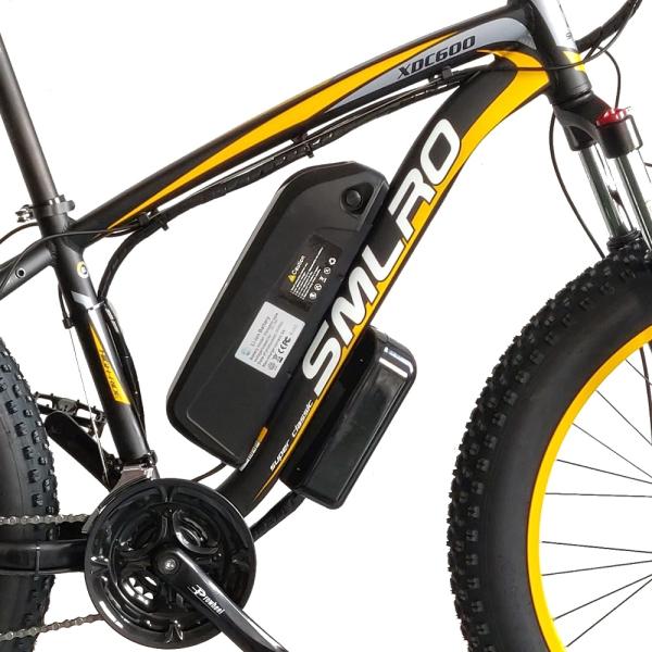 Fat Tire Electric Bike 350W Motor 13AH Lithium Battery SMLRO XDC600 26x4.0 inch E-Bike Wholesale Drop Shipping Available