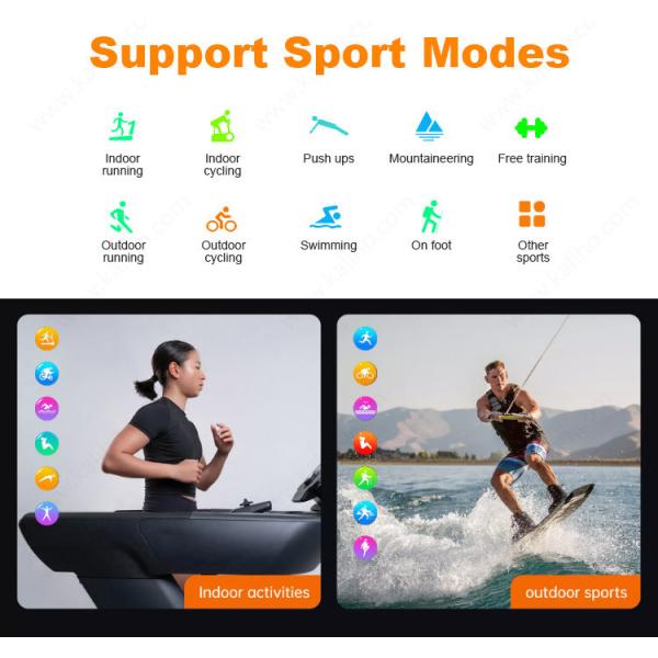 1.96inch 240*282 TFT Sport Smart Watches Blood Pressure Blood Oxygen Sleep Monitoring