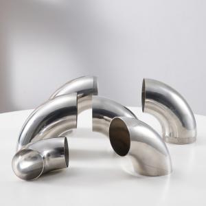 China 304 Stainless Steel Elbow Stair Handrail Elbow 90 Degrees Welded Industrial Elbow Sanitary Elbow Fittings wholesale