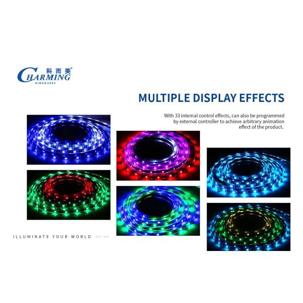 IP65 SMD 5050 RGB LED Strip Light 60PCS/M Practical Length 5M