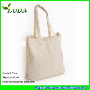 China LUDA  white lady designer handbags  cotton canvas  wholesale cheap shopping bag on sale