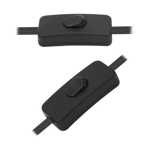 E26 Lamp PVC Power Supply Cable Cord Polarized Plug With On Off Switch