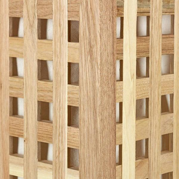 Bamboo Folding Dirty Clothes Basket Laundry Shelf Hamper With Lids