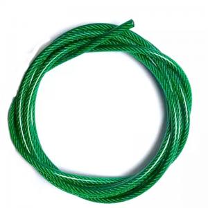 China Track Nylon Coated Stainless Steel Wire Rope with Free Cutting Steel and Durability wholesale