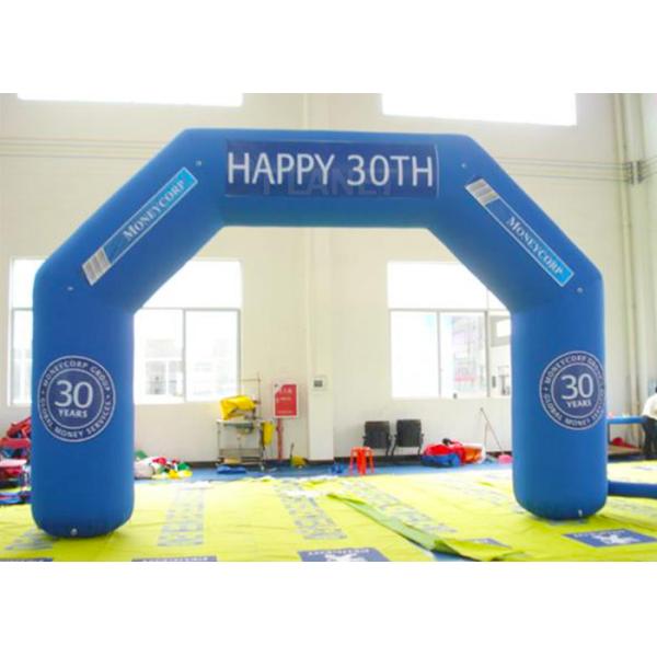 Commercial Inflatable Start Finish Line Hire 0.55 Mm PVC Tarpaulin Material
