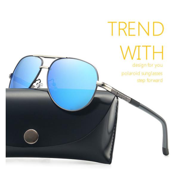 Stylish UV400 Polarized Sunglasses Black Square Unisex Vendors Trendy Mens