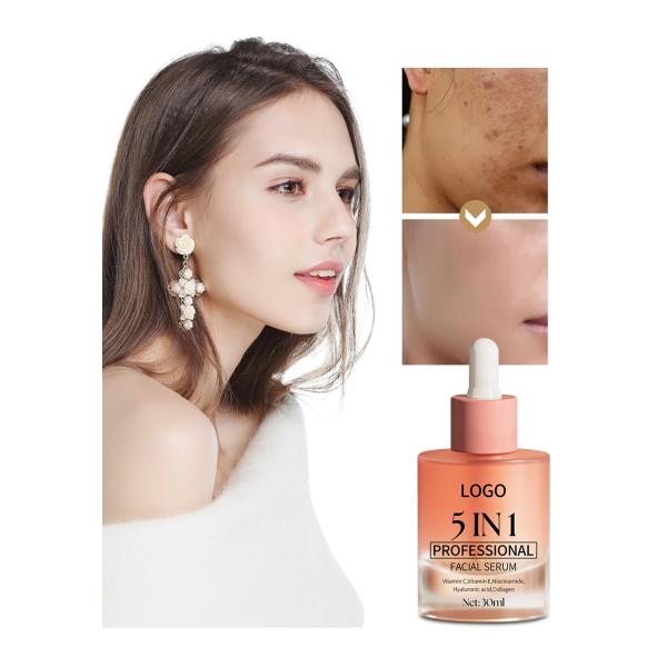 5 In 1 Skin Care Serum Dark Spot Whitening Serum Vitamin C Facial Serum