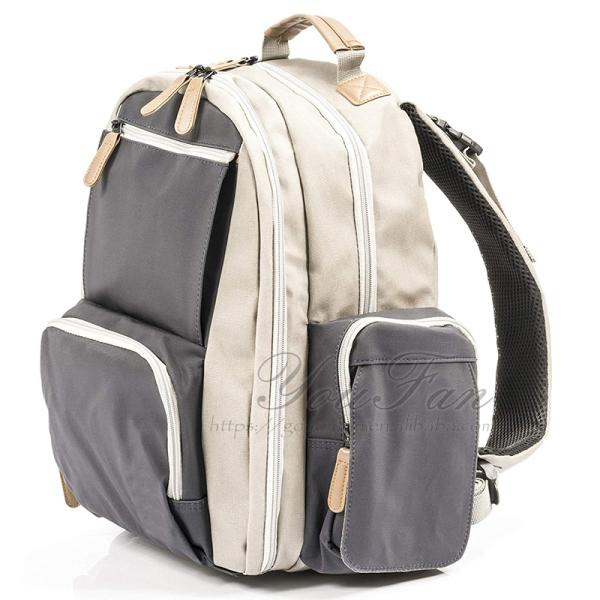 Waterproof Coated Canvas Baby Bag mother baby diaper bag