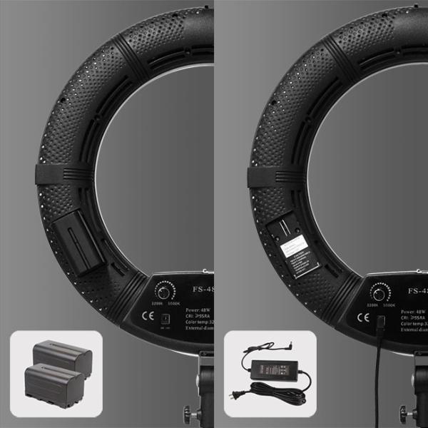 Factory Direct 18 inch LED Photo Video Ring Light 480pcs SMD Leds ring lamp for Makeup Photography