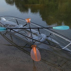 China Lightweight Lake Transparent Canoe With Balanced Outrigger SGS Certification wholesale