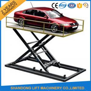 China Hydraulic Automotive Scissor Lift For Car Underground Parking Lift with CE on sale