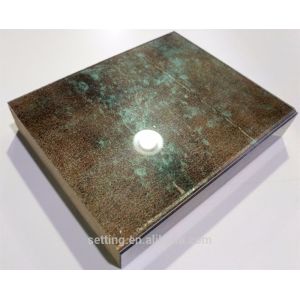 Acrylic glossy furniture panel  in marble design