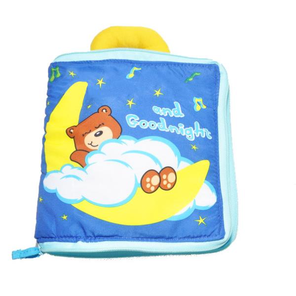 Plush 3D Early Education Books 20x25cm For Baby