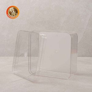 China 600ml 810ml Customize Packing Boxes Transparent Rectangular PET Food Box wholesale