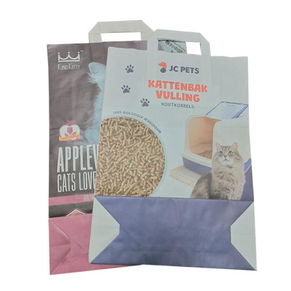 Customized Kraft Paper Bags For Cat Little Animal Food