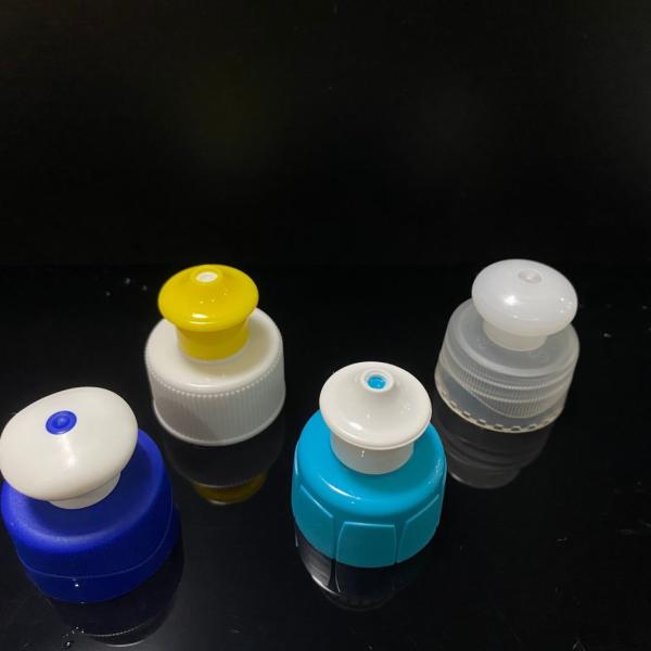 28mm Plastic Push Pull Water Bottle Cap with Induction Line Plastic Liquid Detergent Water Bottle Cap