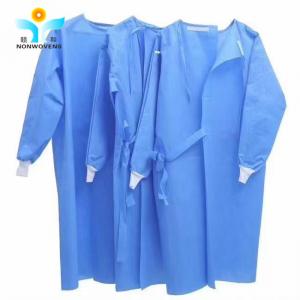 China SMS Disposable Surgical Gown Disposable Surgeon Gown AAMI Level II Sterile Hospital on sale