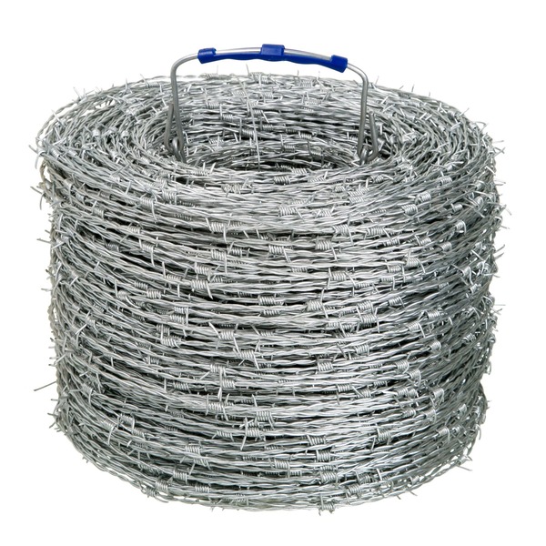 50KG Per Roll Barbed Wire Fence For For Grassland Boundary 1.5-3cm Length