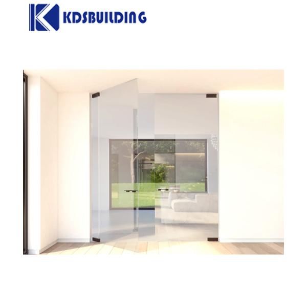 Double Glass Automatic Sliding Door Frameless Casement Entrance Swing Door