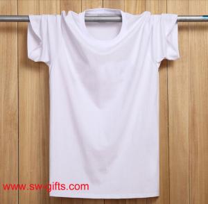 China Fashion T Shirts Short Sleeve Round Neck Black White Male t-shirt Top Cotton In Stock wholesale