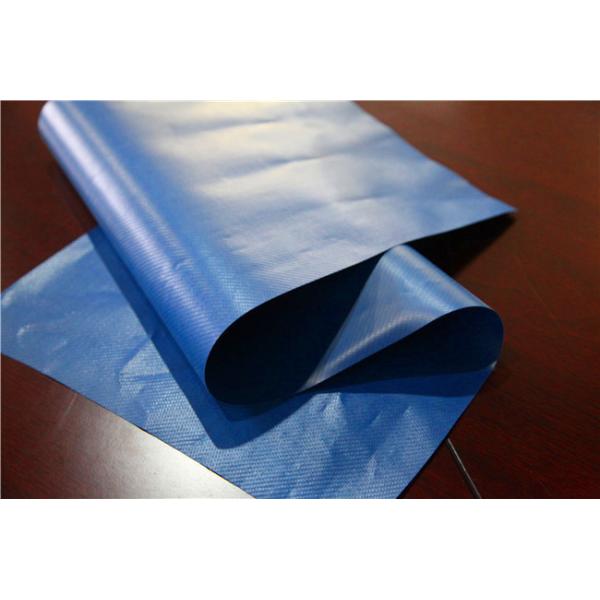 Blue Color 1.5m Width Waterproof PVC Tarpaulin Rolls , Pvc Tarpaulin Sheet