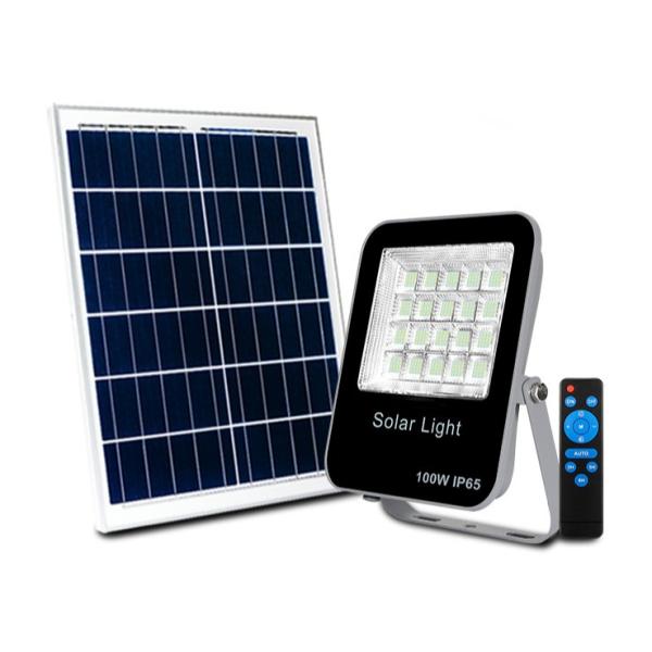 60 W 100 W 200 W LED Solar Outdoor Flood Light Security Powered Commercial Landscape Warm White