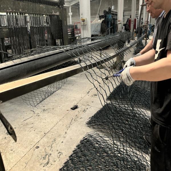 PVC Coated Galvanized Wire Mesh Gabion Box 1*1*1 M Green For Rock Fall Protection