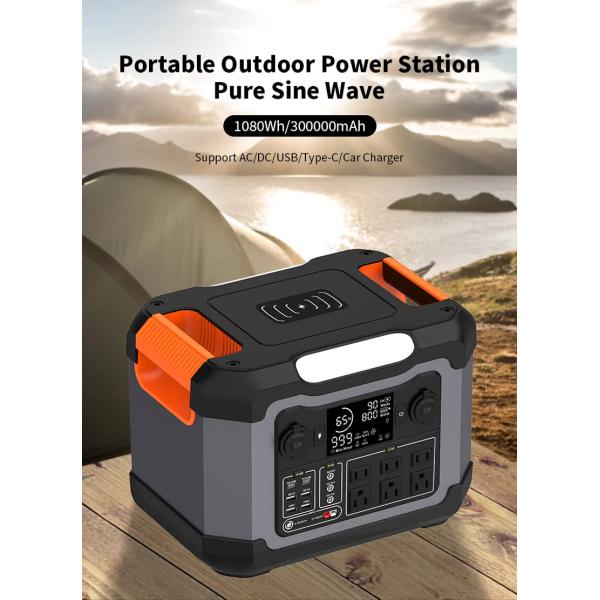 Outdoor Camping 1200W 500w Solar Generator Solar Charging Portable Power Station