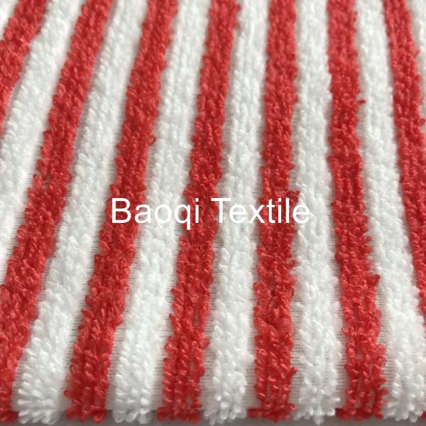 Yellow color size 40*40cm microfiber 1cm stripe towel polyester plain cleaning towel microfiber dish towels for kitchen