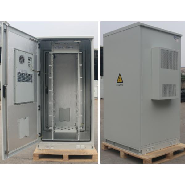 DC48V 40U 1.2mm SS Outdoor Telecom Cabinet Base Station Energy Saving