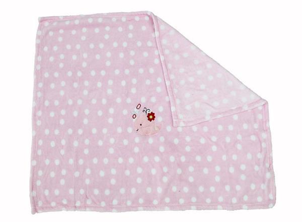flannel Cute Baby Receiving Blankets Soft Touch Animal Printed Tear - Resistant