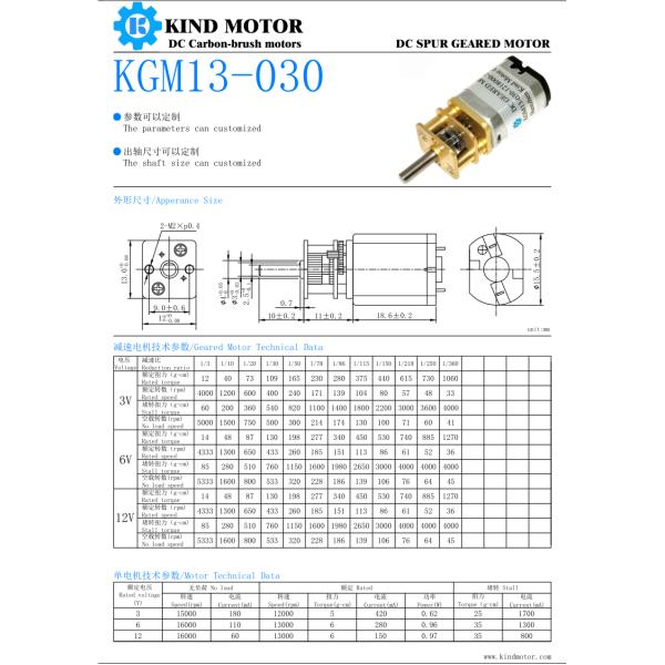 150rpm Micro Geared Motor 18.6mm D Shaft For Beauty Equipment