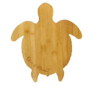 China Kitchen 345mm X 300mm Wooden Bamboo Cutting Board Animal Shape wholesale