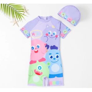 China Kids Round Neck Xl Boys Swimwear Sets Regular Fit Upf 50 Sun Protection wholesale