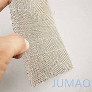 Copper Fabric Mesh Laminated Glass External Facade