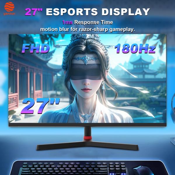 UHD Resolution 27 Inch TF Gaming Monitor 4K IPS Panel 144Hz PC Monitor With Fixed Bracket