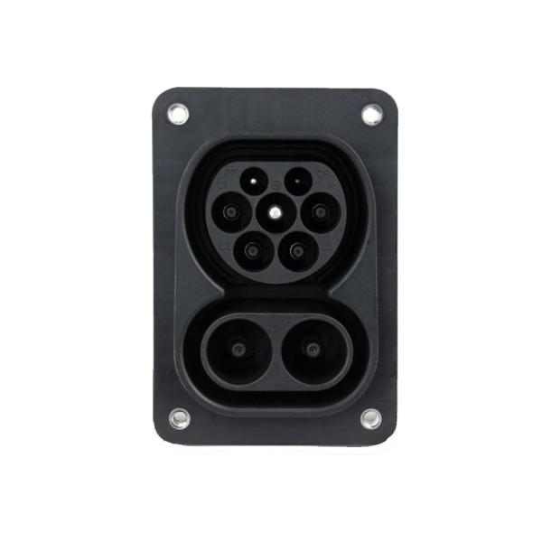 DC Fast Electric Vehicle EV Charging Station CCS2 CCS1 Combo1 Combo2 Inlet Socket EV Connector CCS2 EV Charging Socket